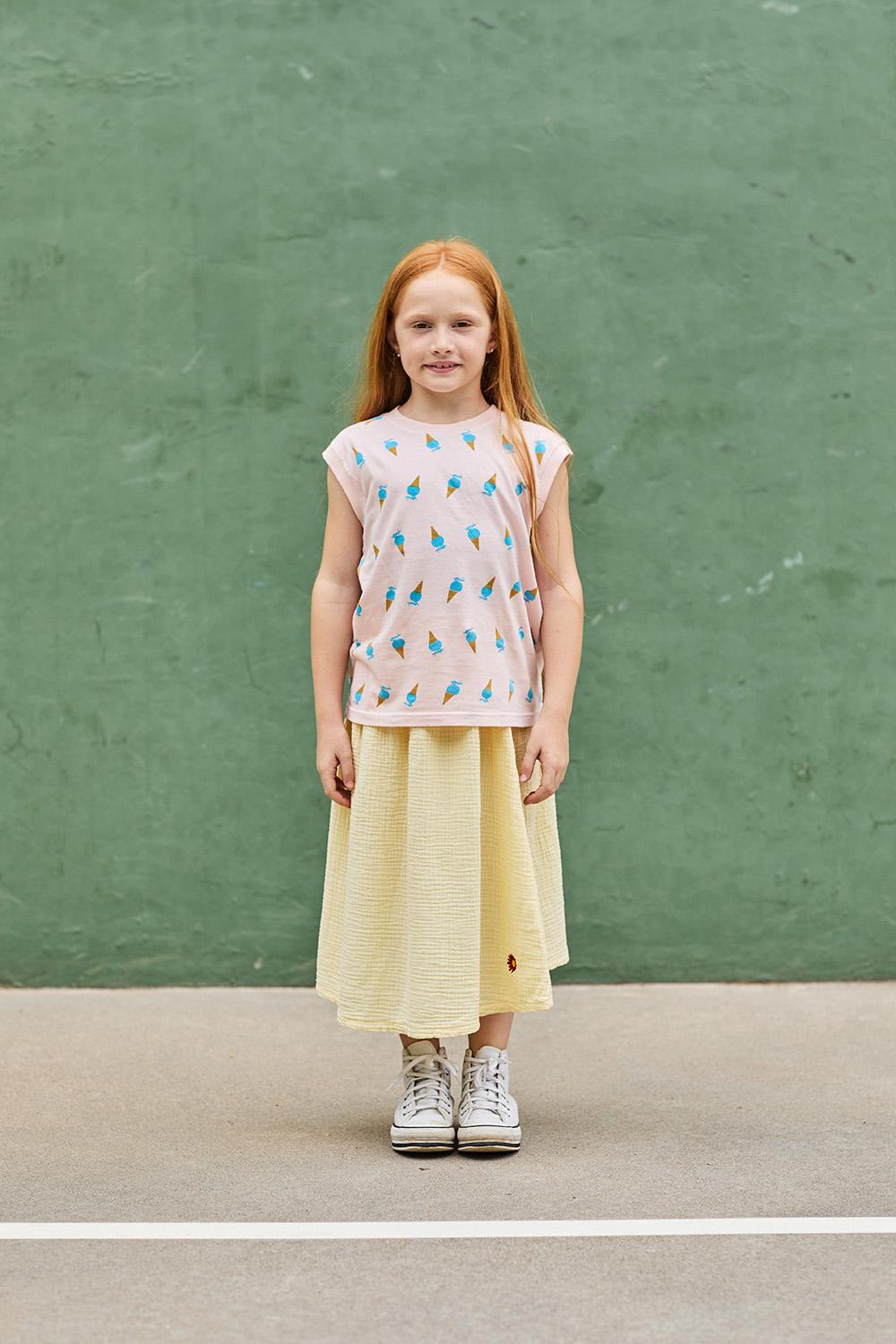 camiseta- sin mangas -estampada-niña