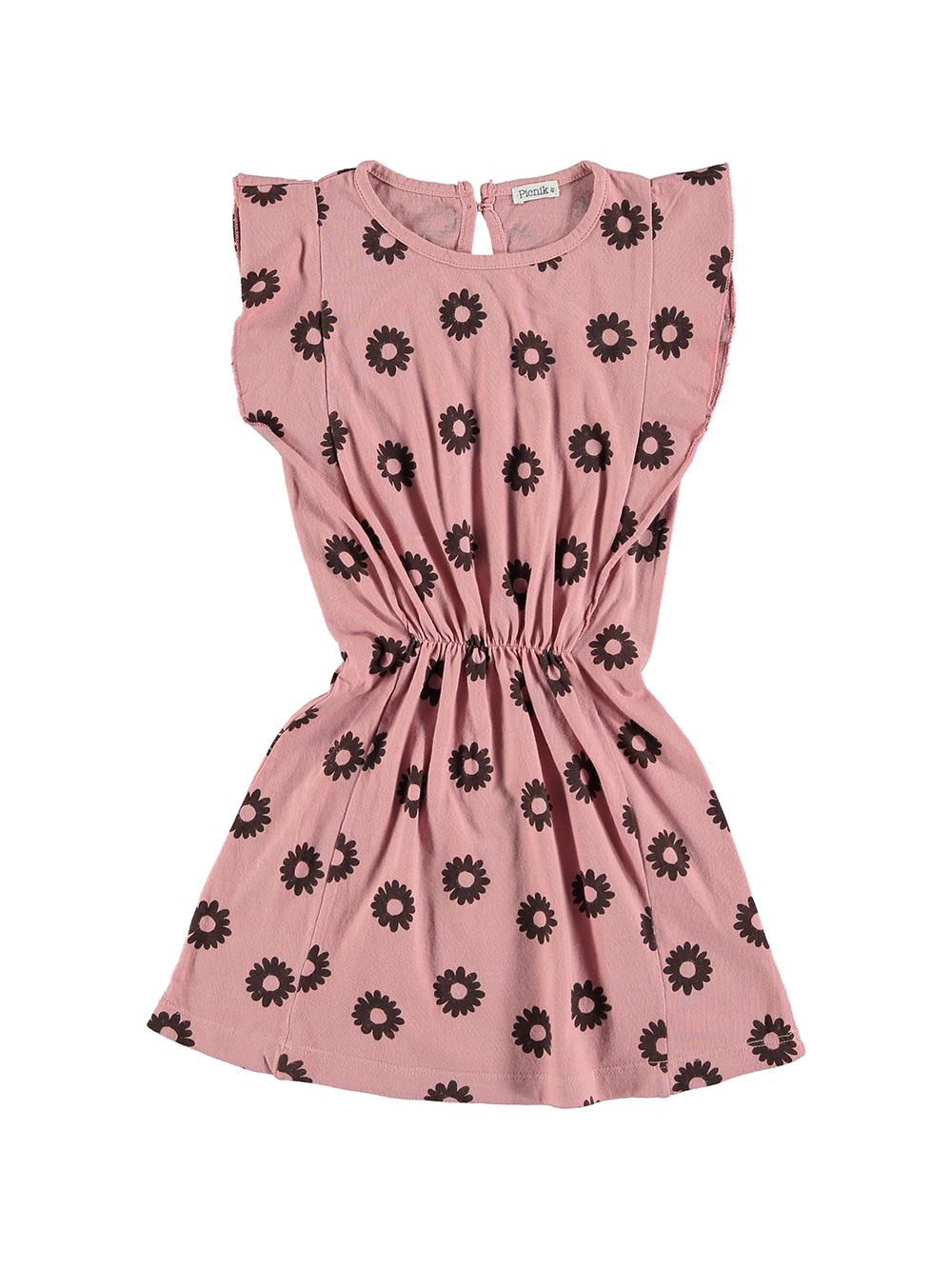 VESTIDO MARGARITAS ROSA