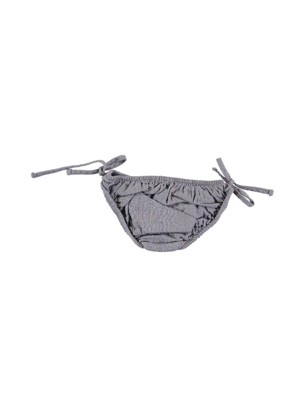 BIKINI LAZOS LÚREX GRIS