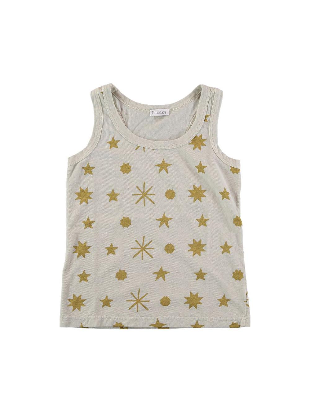 CAMISETA TIRANTES ESTAMPADO ESTRELLAS BLANCO