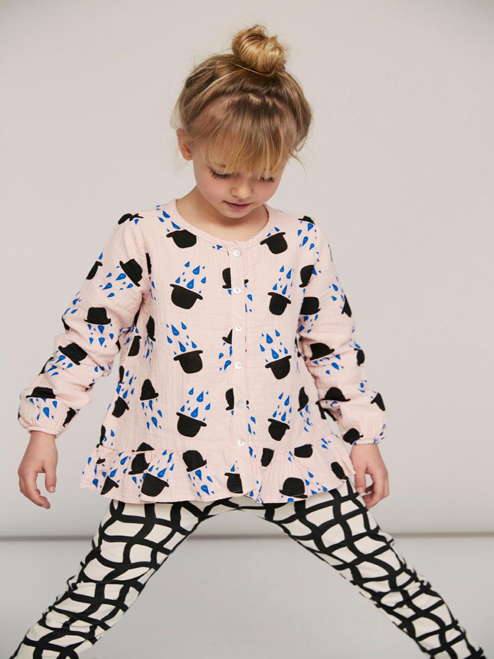 mallas-largas-infantiles-cuadrícula blanco y negro