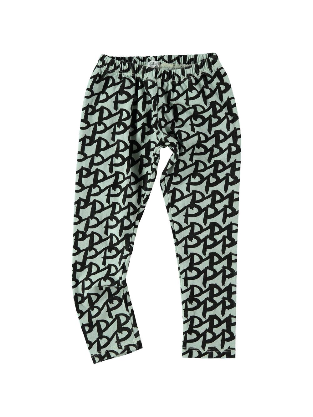 mallas-largas-bebé-verde-letras