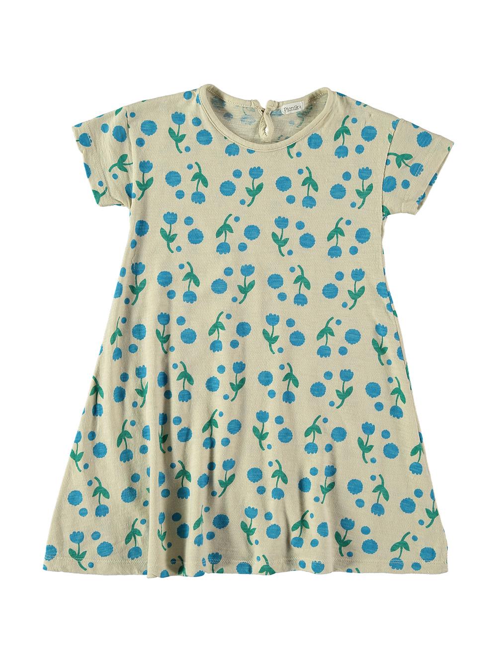 VESTIDO BLANCO ROTO EVASÉ ESTAMPADO FLORES