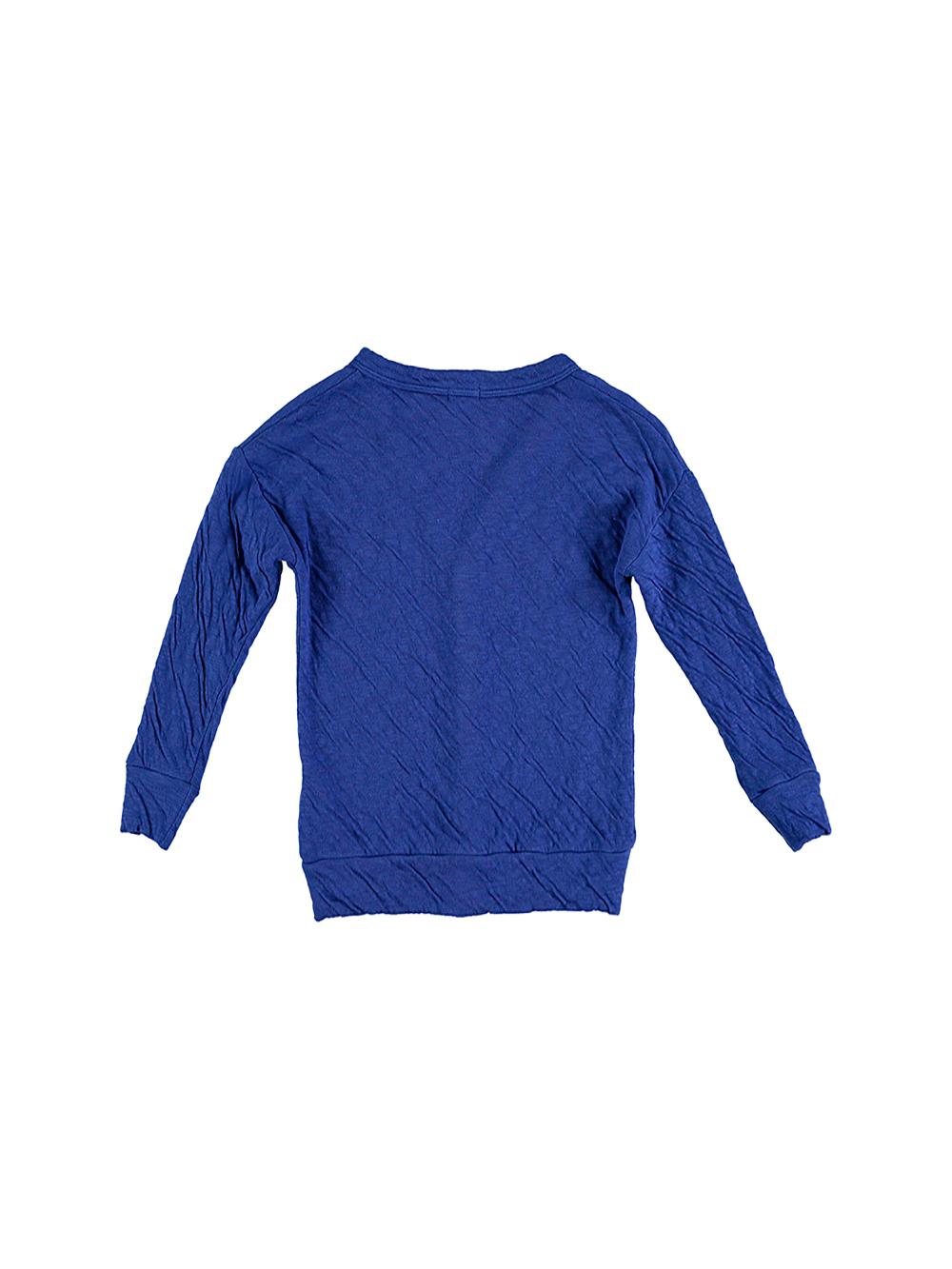 CÁRDIGAN AZUL ELÉCTRICO BORDADO PINGUINO