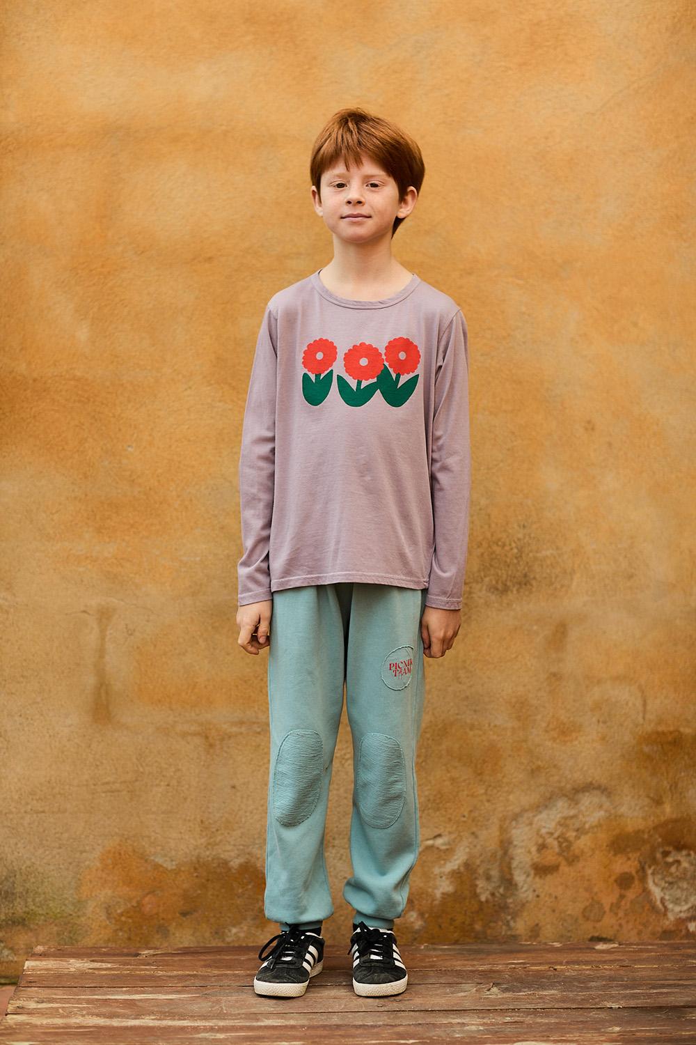 camiseta manga larga-lila-niño-niña