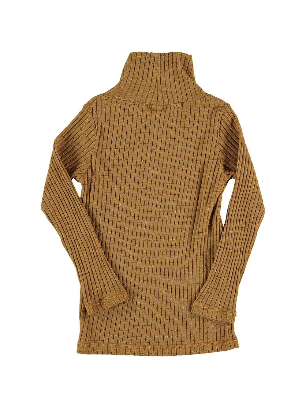 JERSEY MANGA LARGA CUELLO ALTO CAMEL