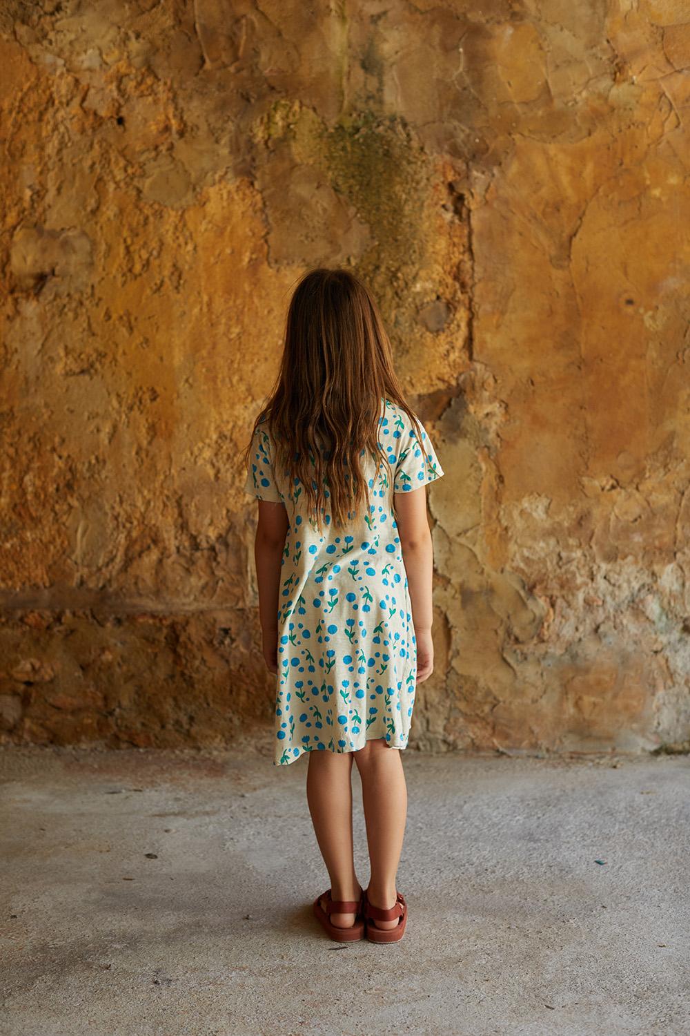 VESTIDO BLANCO ROTO EVASÉ ESTAMPADO FLORES