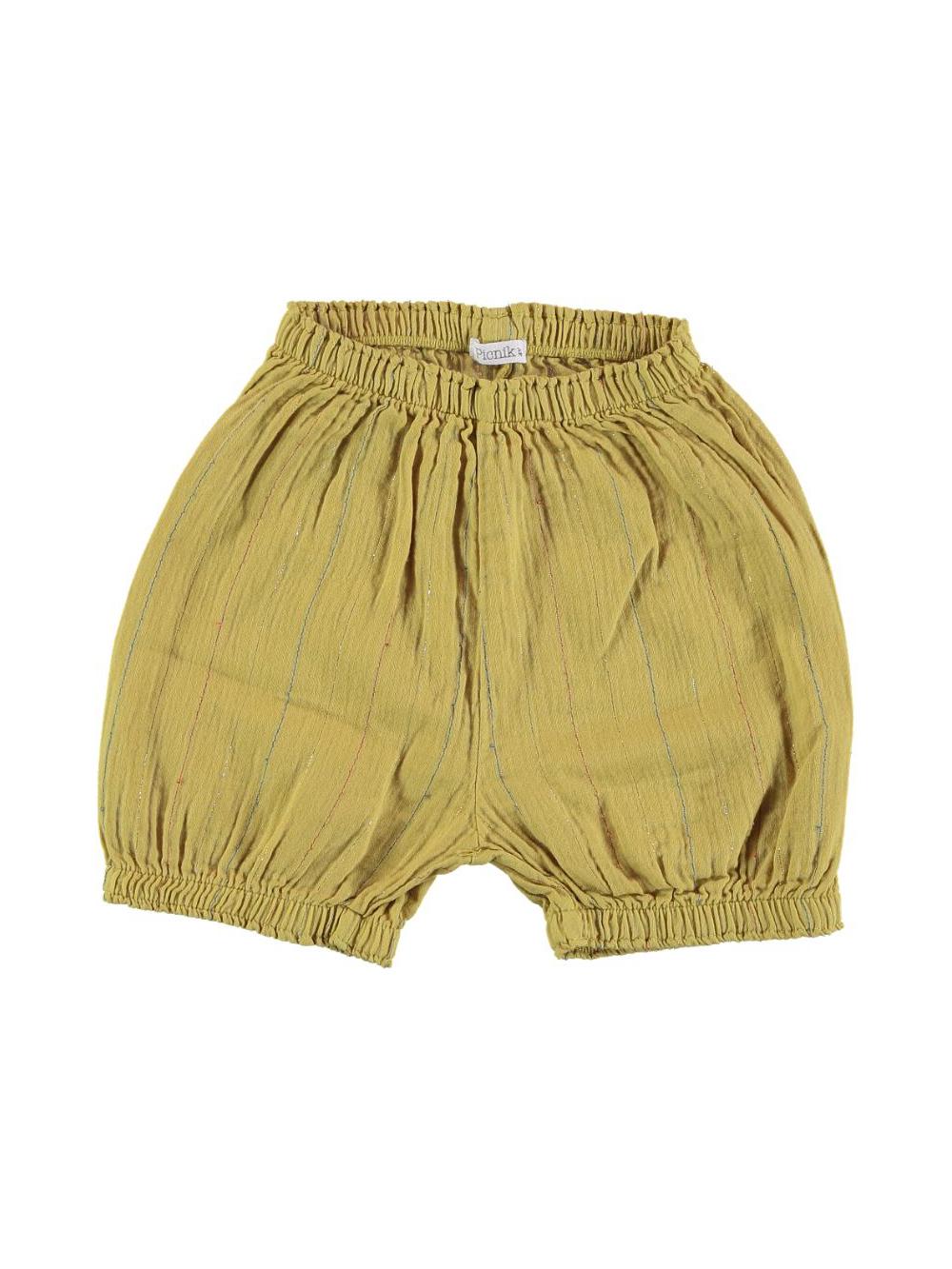 PANTALÓN CORTO AMARILLO LÚREX