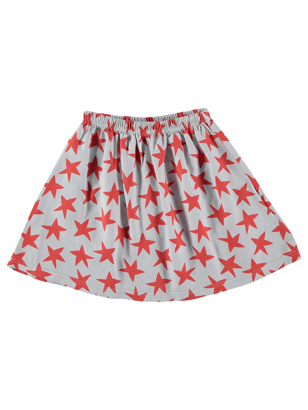 LIGHT BLUE STAR PRINT SKIRT