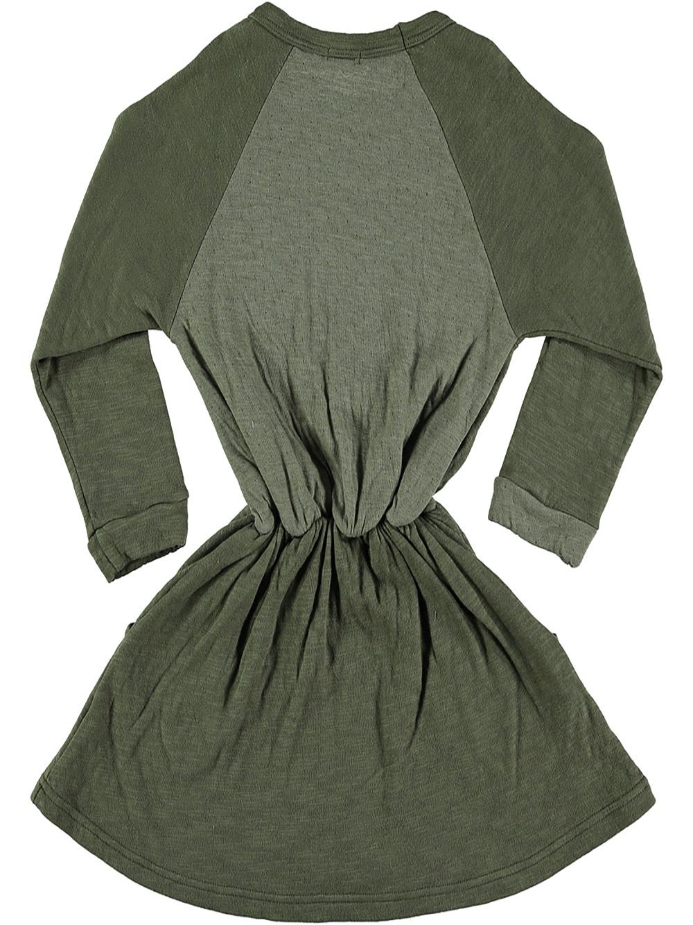 BE A POEM KHAKI GREEN DRESS