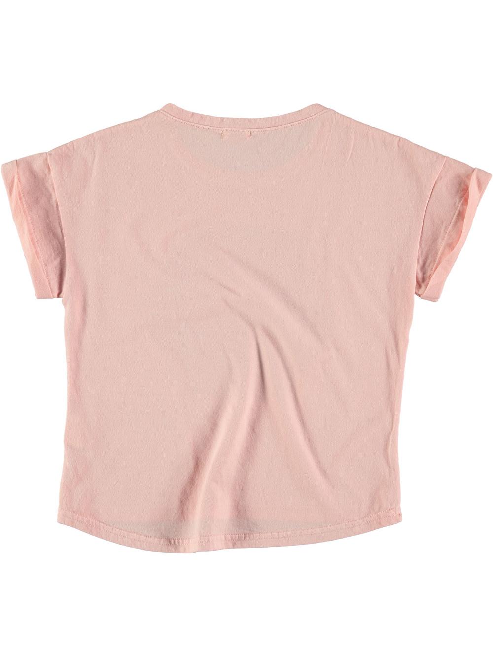 CAMISETA MANGA CORTA DOBLADA HEXÁGONO SALMÓN