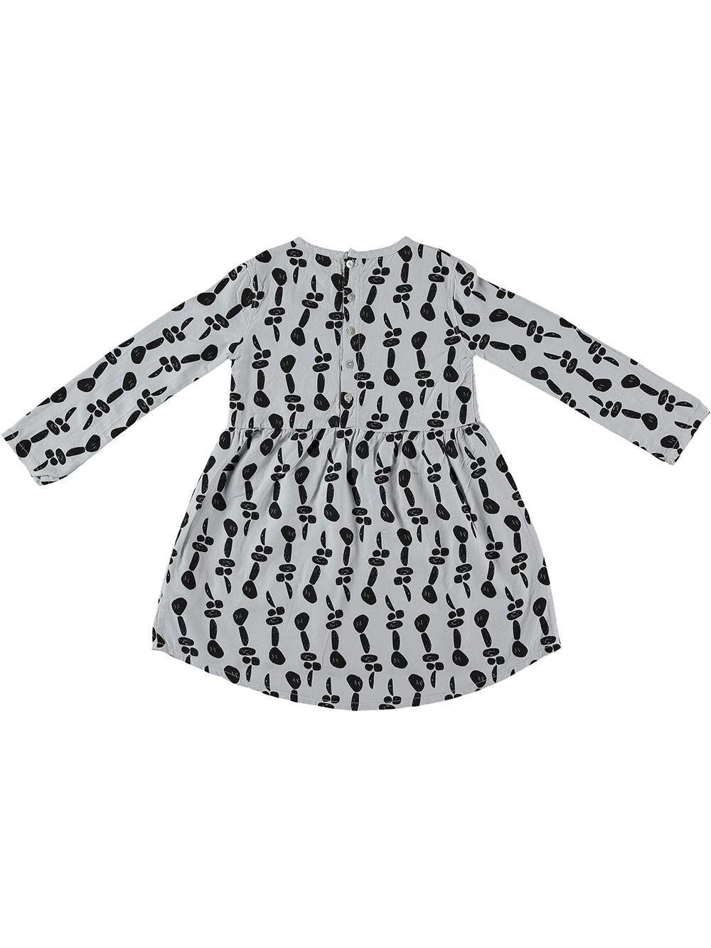 VESTIDO ESTAMPADO PIEDRAS AZUL