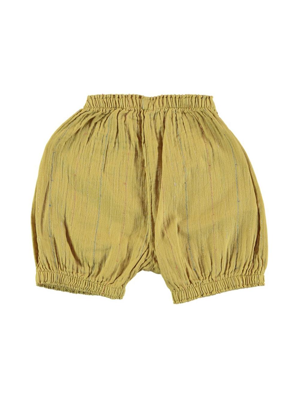 PANTALÓN CORTO AMARILLO LÚREX