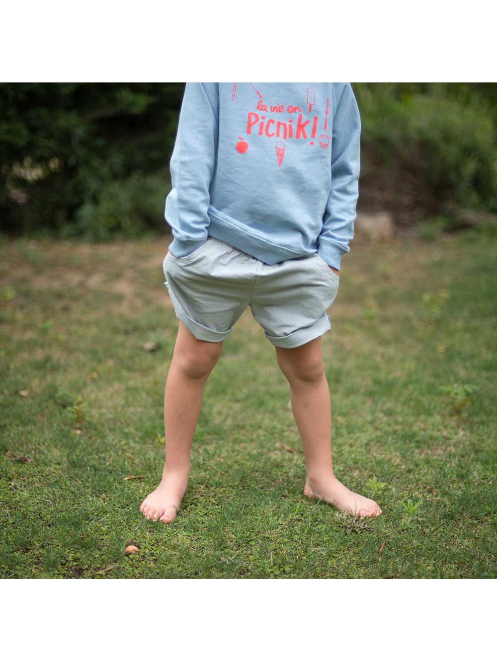 bermudas niño gris picnik barcelona