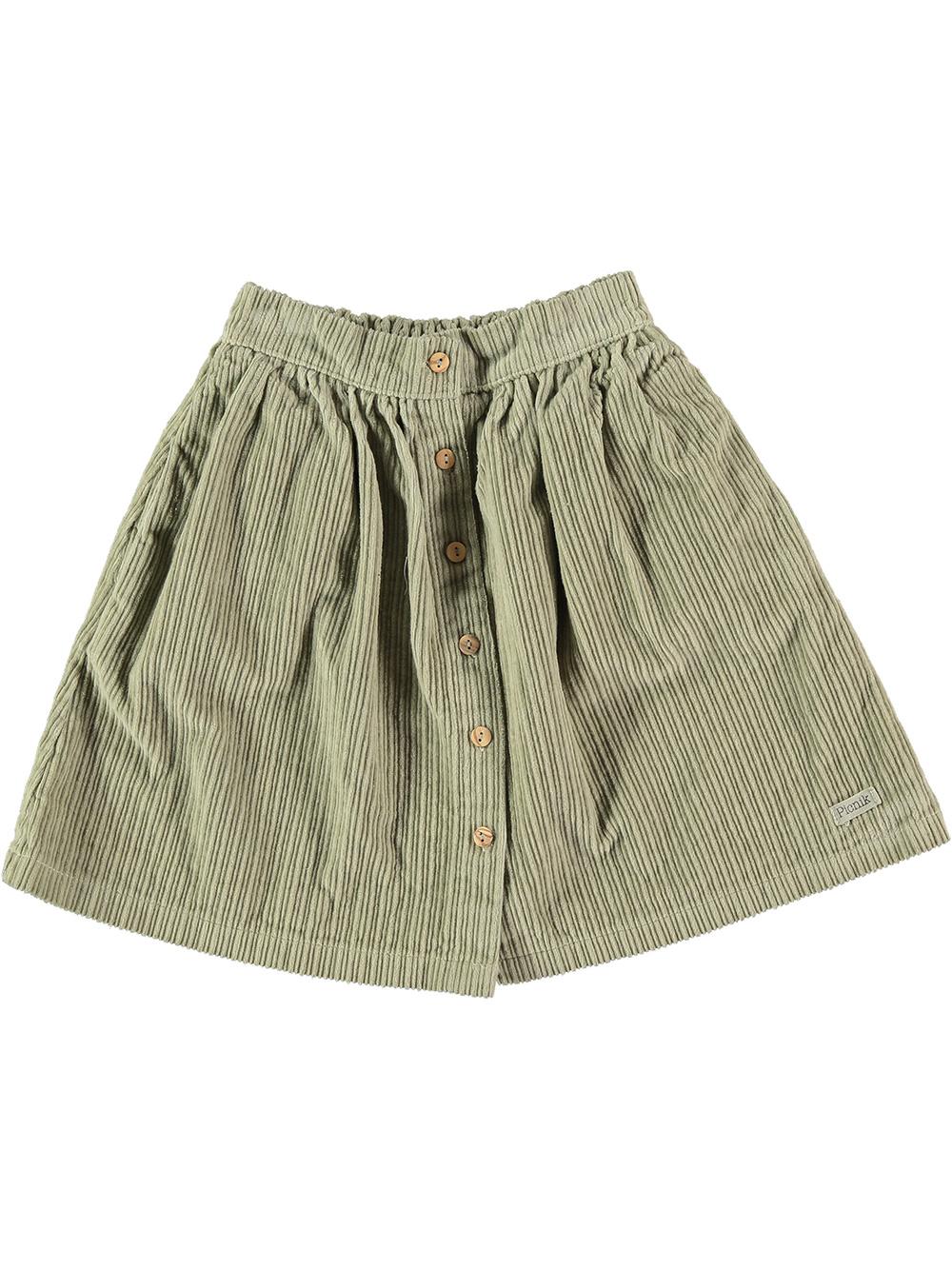 FALDA PANA BORDADO CURIOUSER VERDE