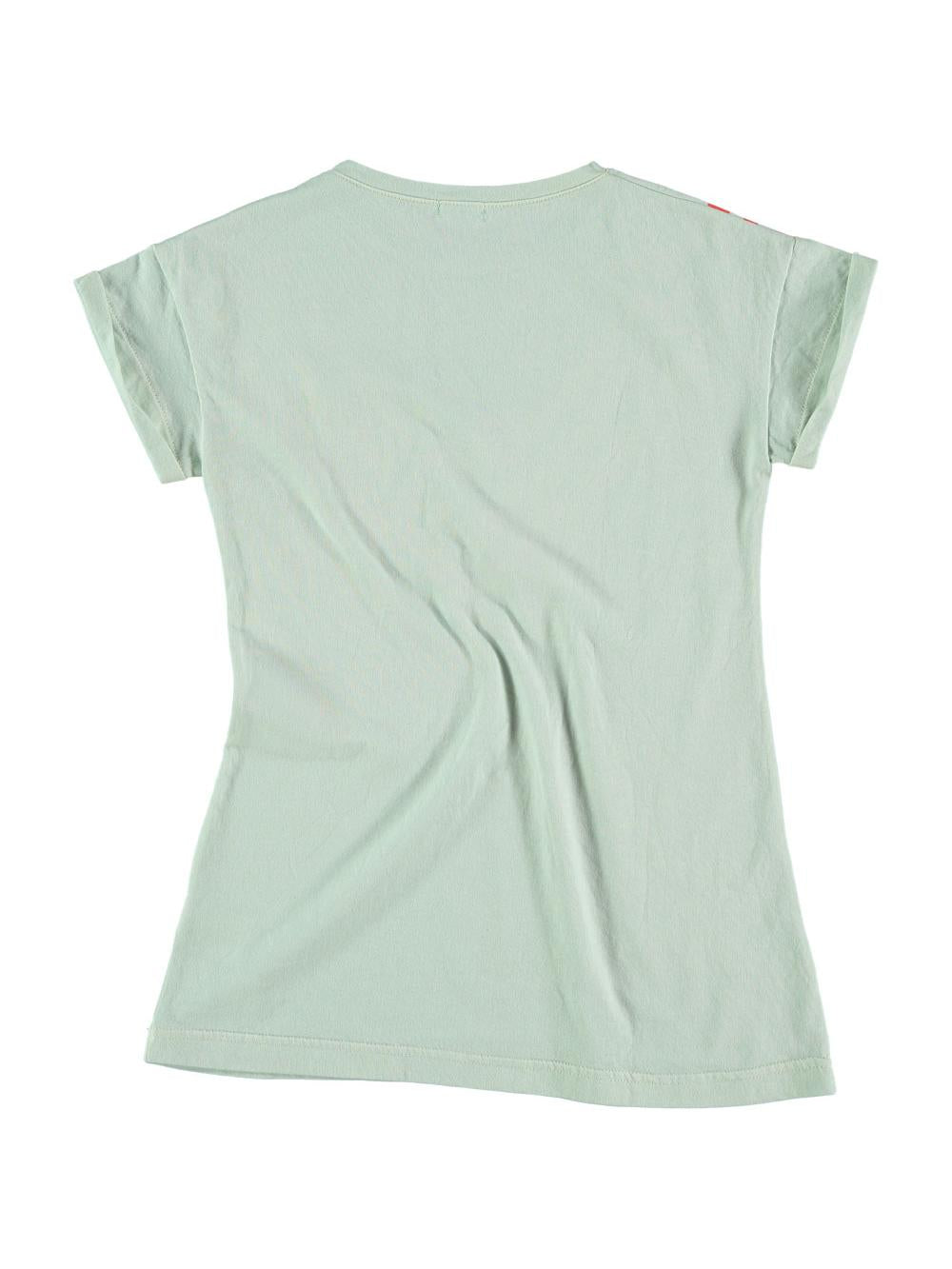 VESTIDO MANGA CORTA ROMBO VERDE