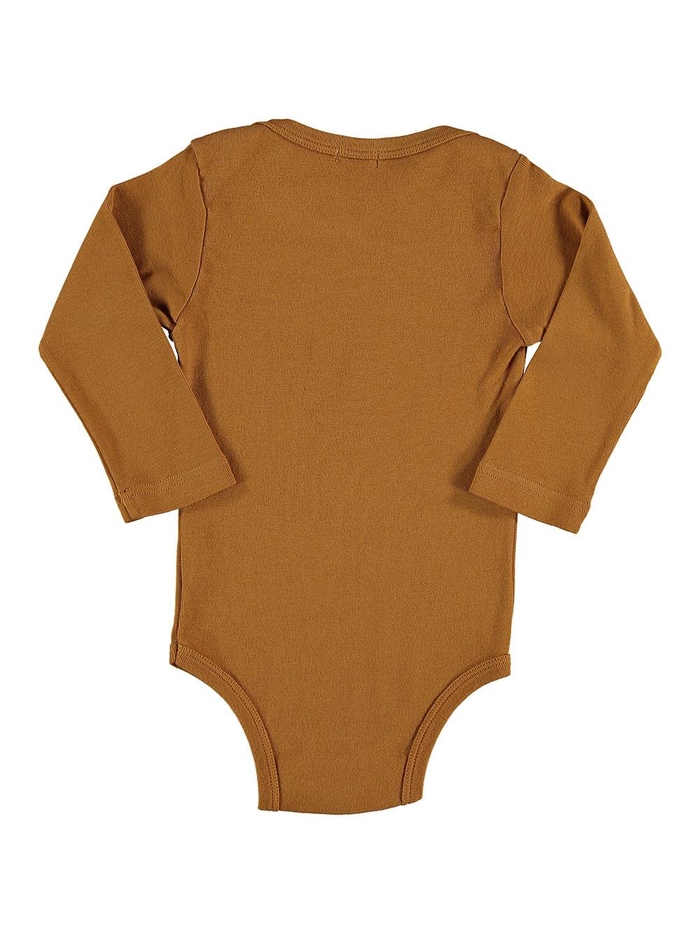 CAMEL LONG SLEEVE BODYSUIT SNOW FLOWER