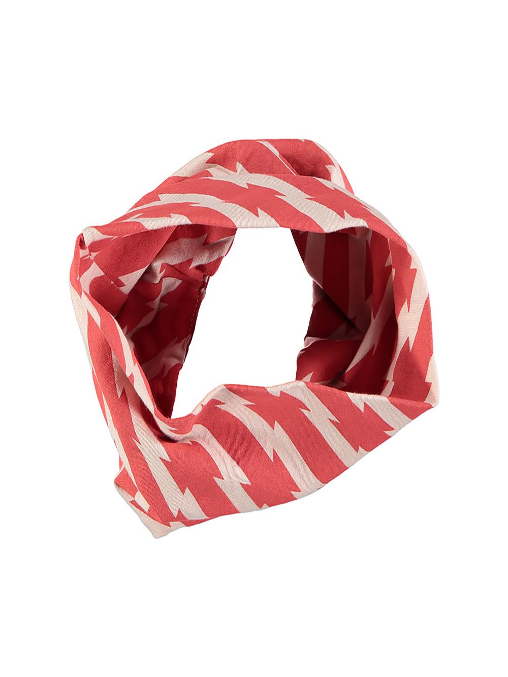 BUF ROSA ESTAMPADO RAYAS ROJAS