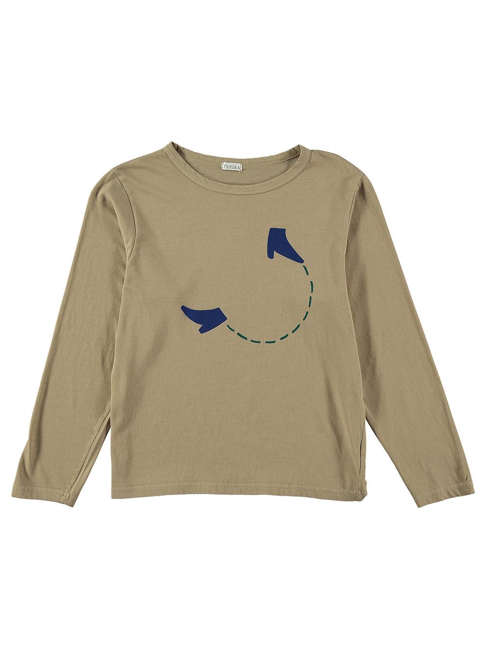 camiseta manga larga-camel-niño