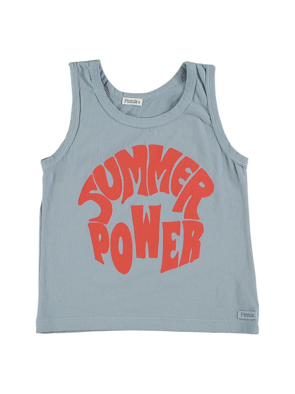 CAMISETA TIRANTES SUMMER POWER AZUL