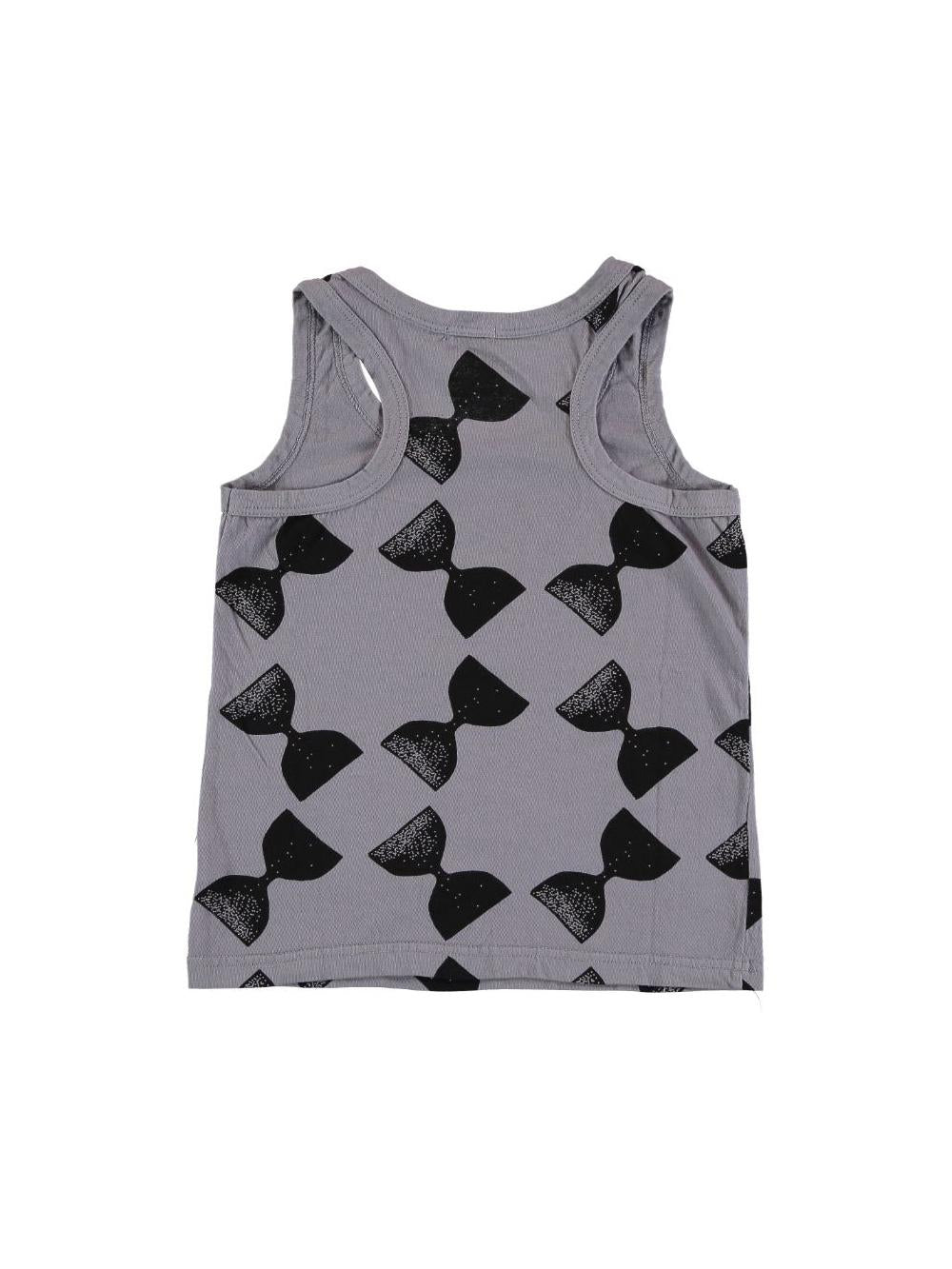 CAMISETA TIRANTES ESTAMPADO RELOJES ARENA GRIS
