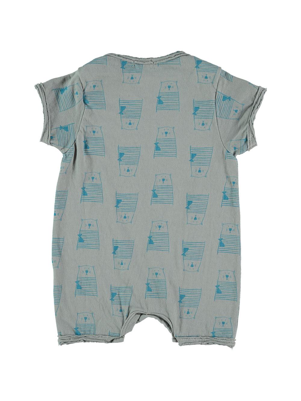 MONO CORTO ESTAMPADO GATOS Y PECES