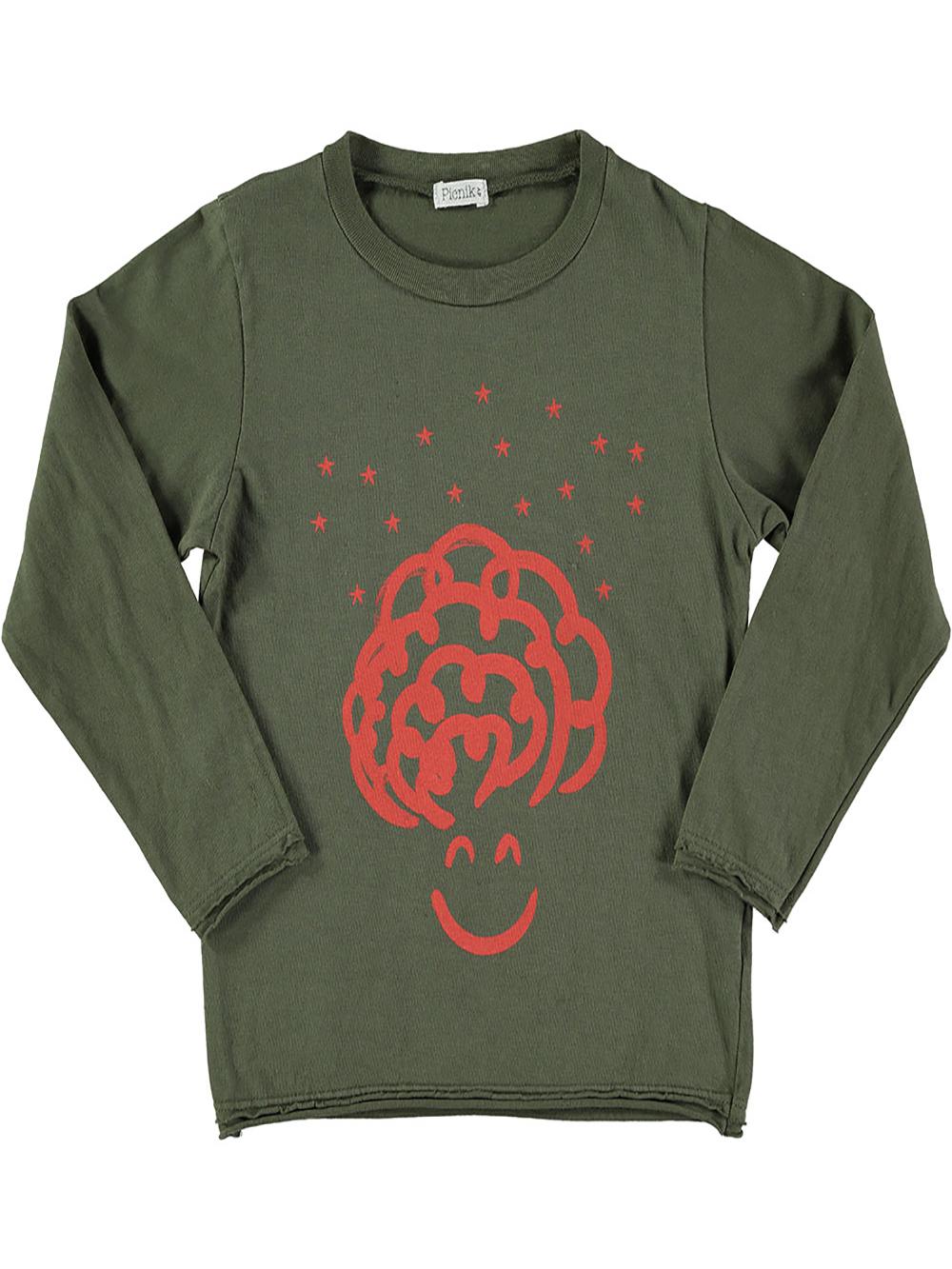 CAMISETA RIZOS VERDE KAKI