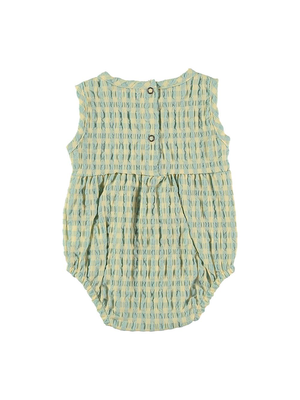 BLUE YELLOW VICHY SUSPENDED BODYSUIT