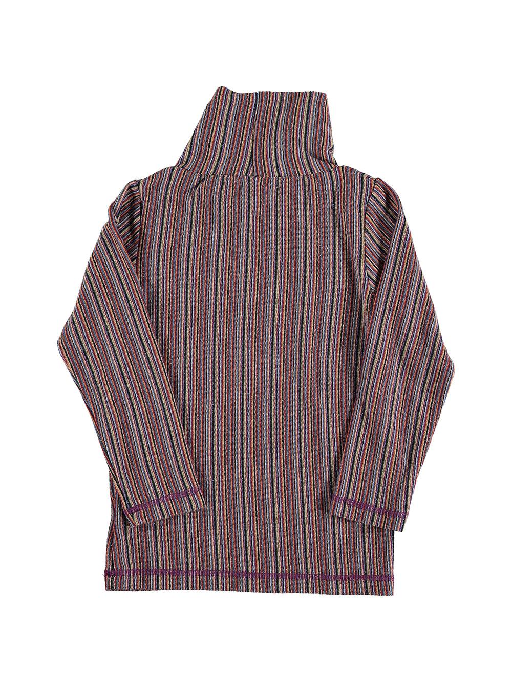 JERSEY MANGA LARGA CUELLO ALTO RAYAS COLORES