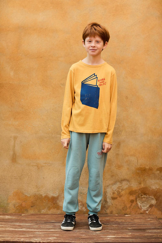 camiseta manga larga-amarillo-niño