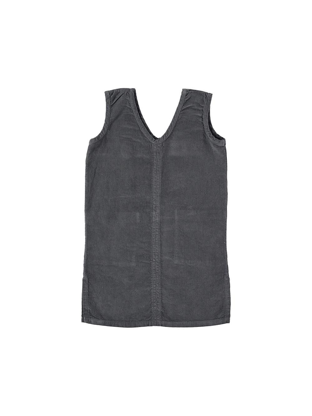 VESTIDO PANA TIRANTES BORDADO SURREALISM GRIS OSCURO