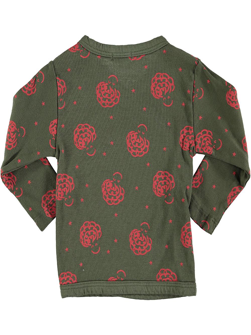 Top-bebé-camiseta-niño-niña-kaki-verde