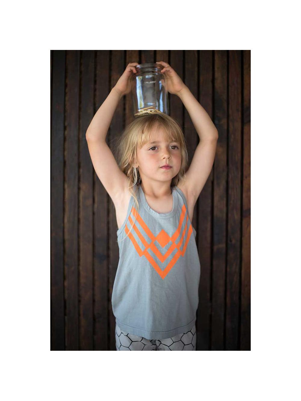 CAMISETA TIRANTES ROMBO GRIS