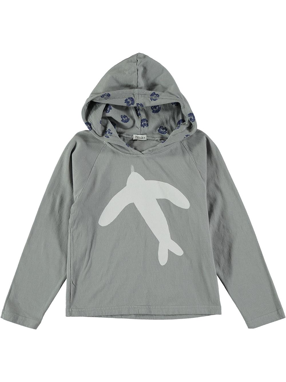 GRAY BIRD HOODIE