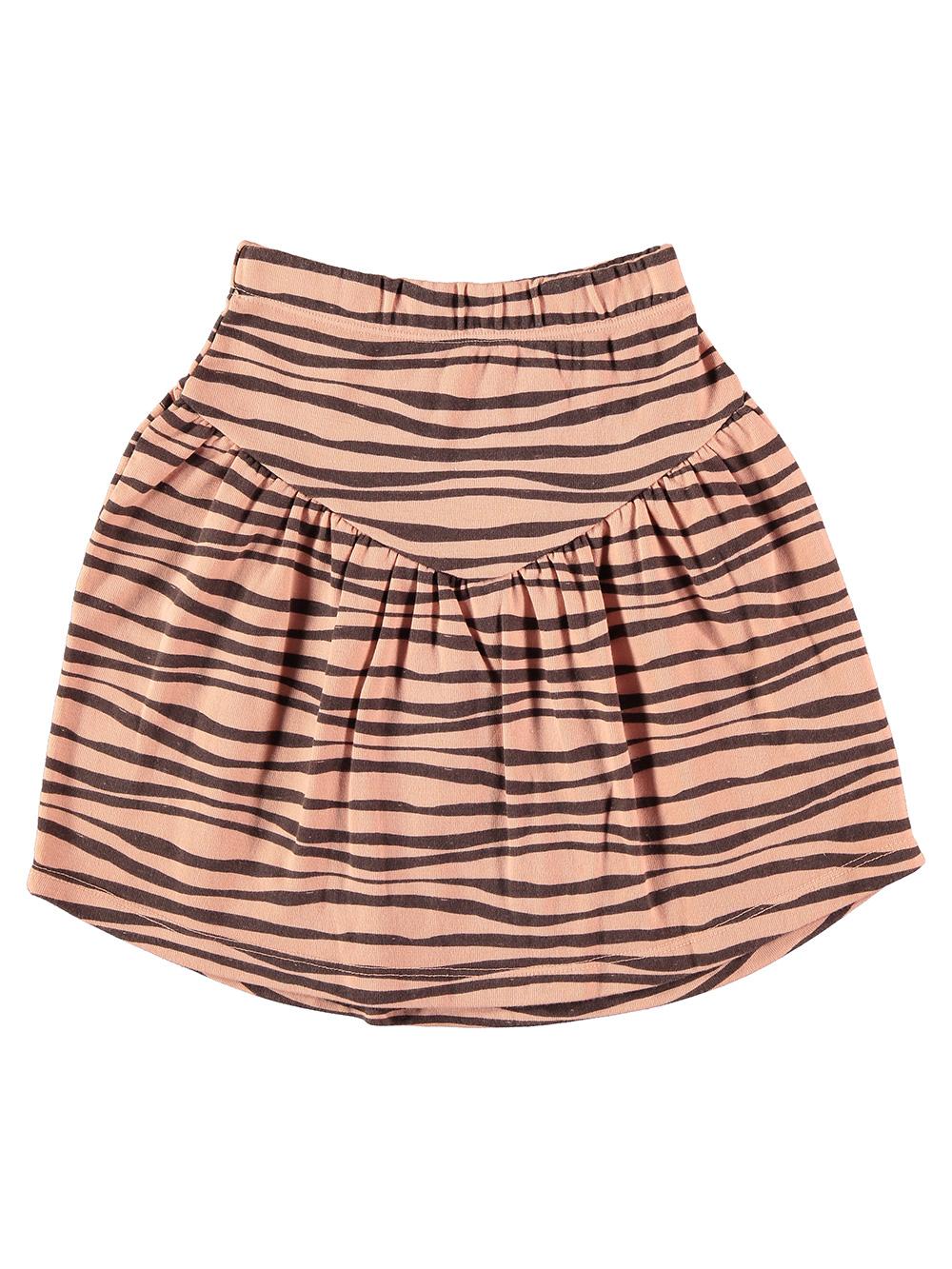 FALDA PICO ESTAMPADO ZEBRA ROSA CLARO