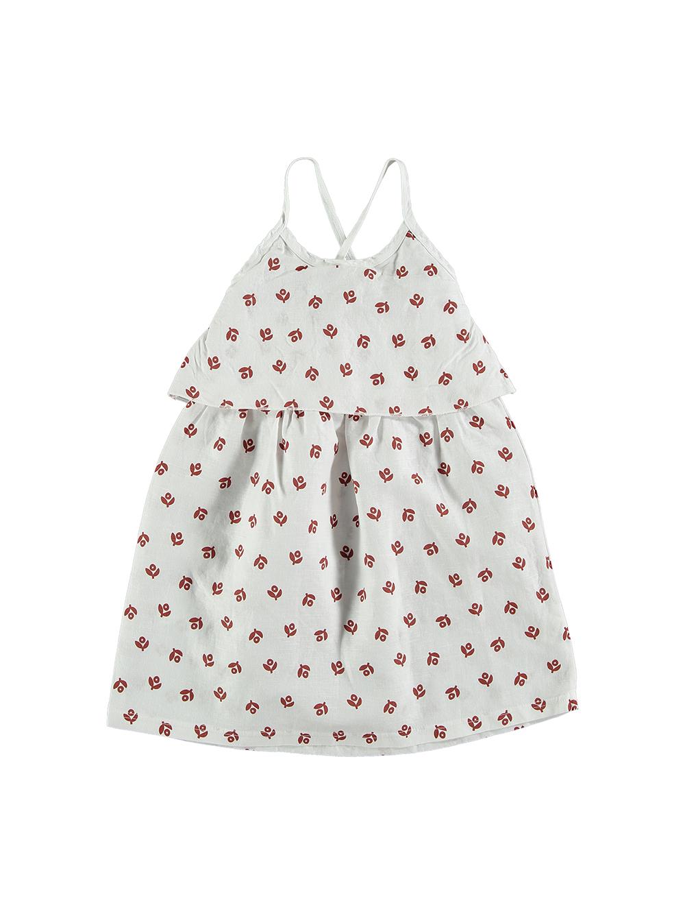 VESTIDO TIRANTES FLORES BLANCO