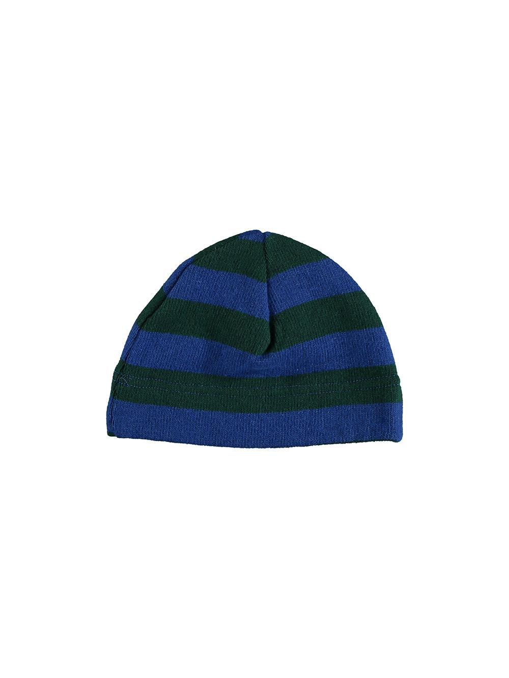 GORRO BEBÉ RAYAS AZUL Y VERDE