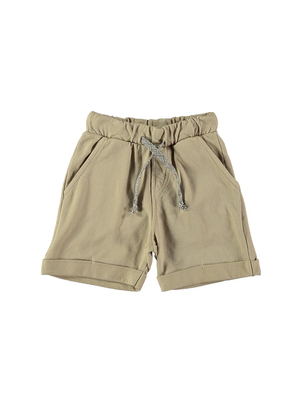 PANTALÓN CORTO LINO CAMEL