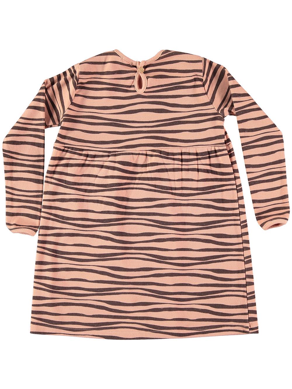 VESTIDO ESTAMPADO ZEBRA ROSA CLARO