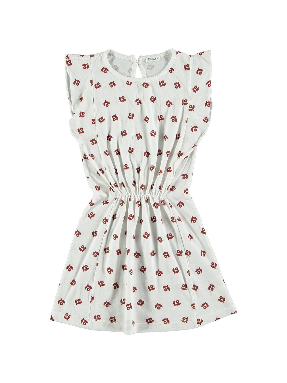 VESTIDO ESTAMPADO FLORES BLANCO