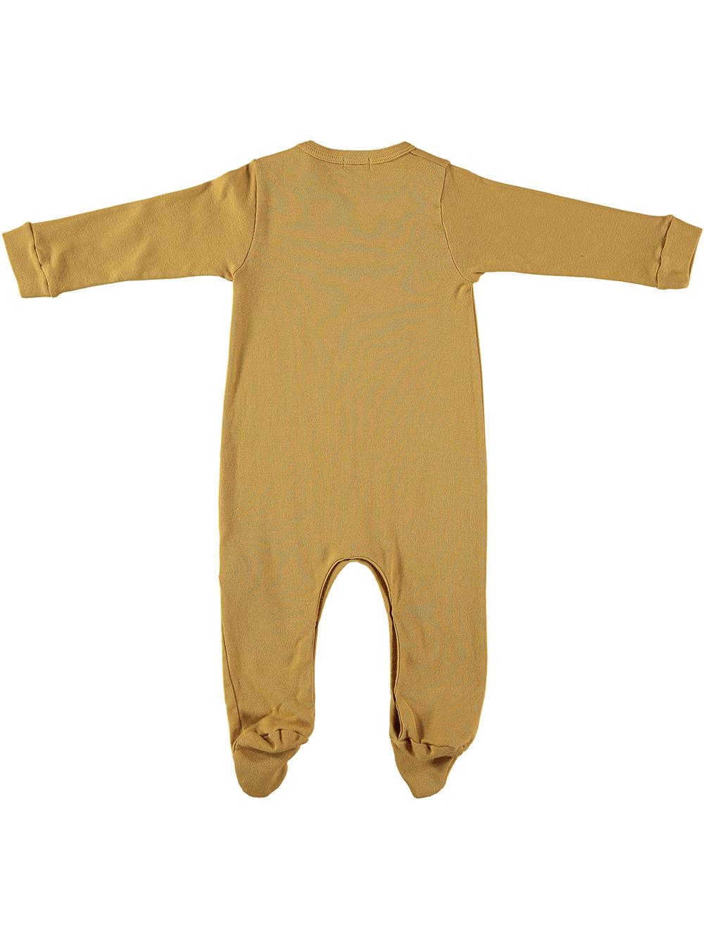 YELLOW MUSTACHE CAT BABY PAJAMAS