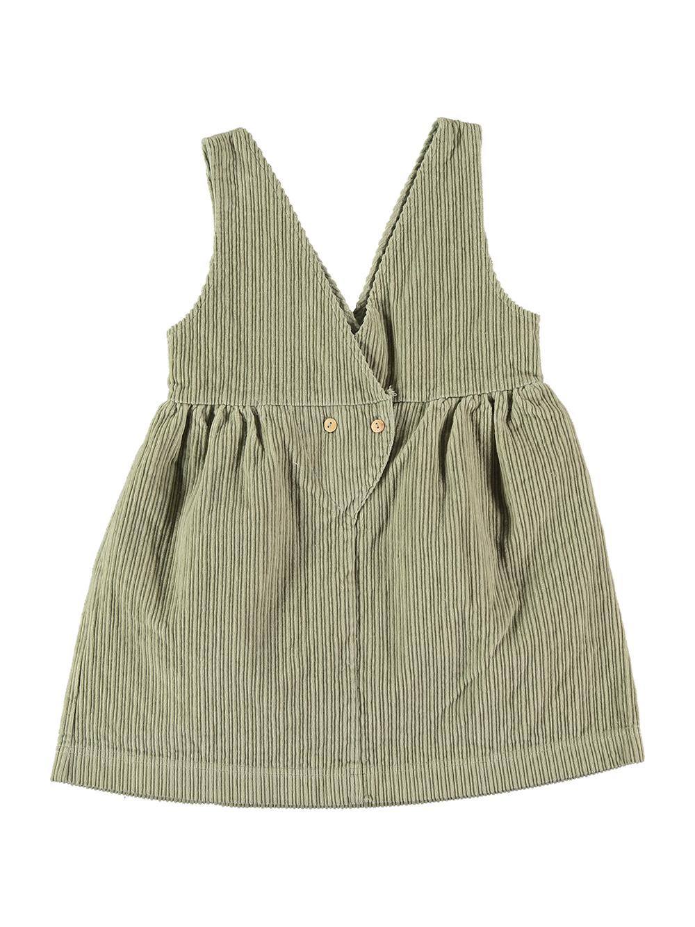 VESTIDO PANA TIRANTES BORDADO CURIOUSER VERDE