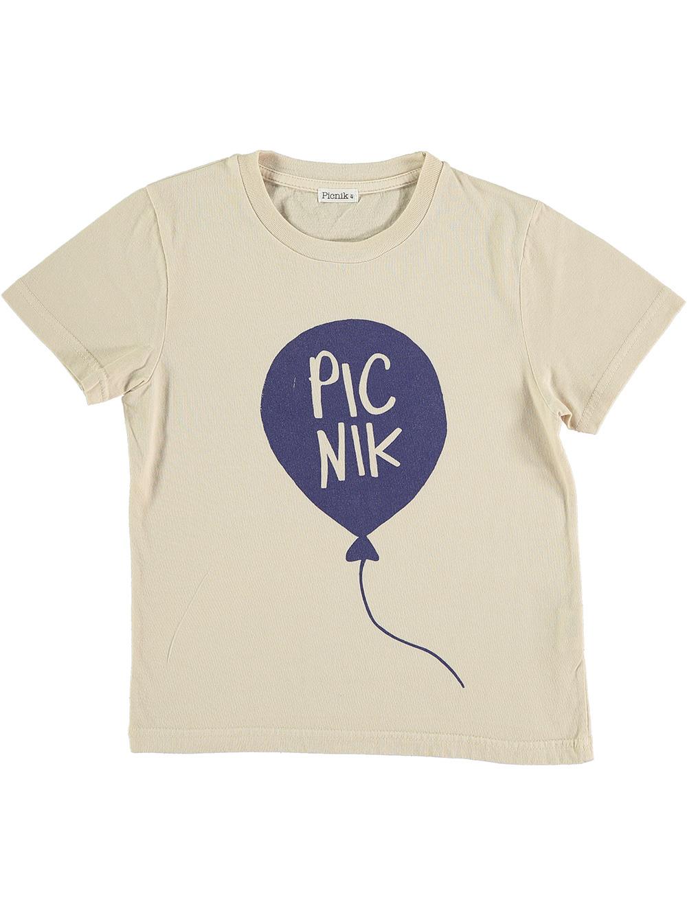 CAMISETA MANGA CORTA GLOBO PICNIK BLANCO ROTO