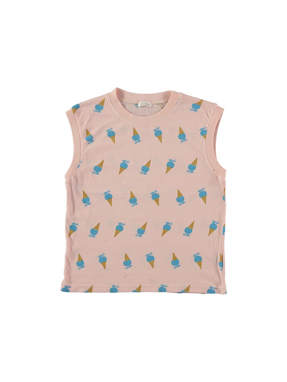 camiseta- sin mangas -estampada-niña