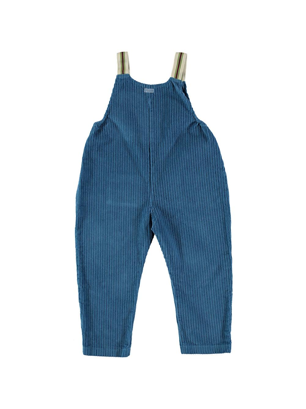 MONO TIRANTES PANA BORDADO CERRADURA AZUL