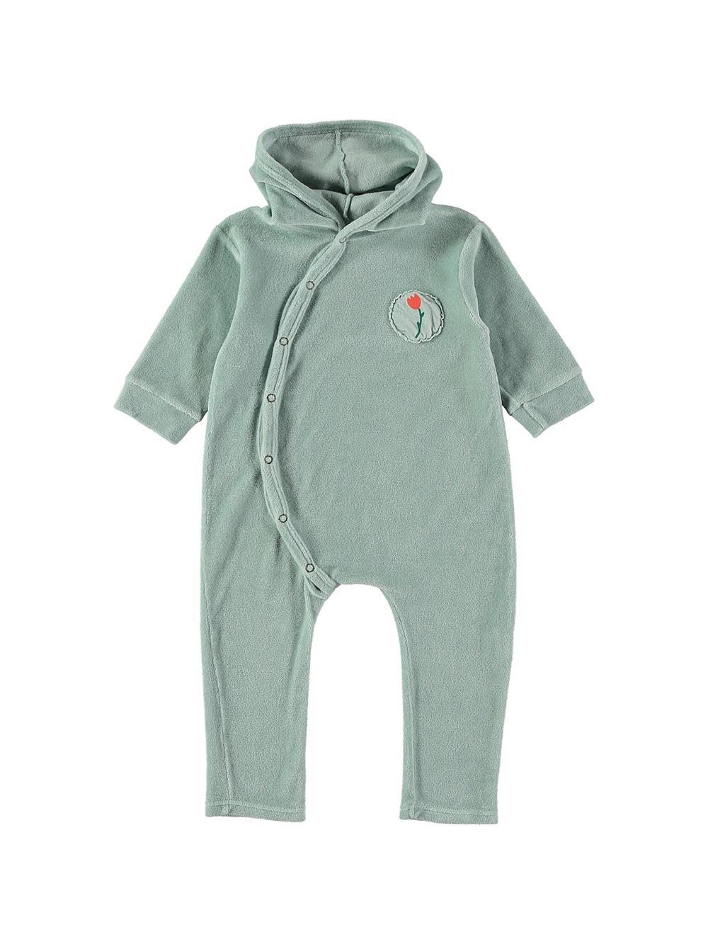 MONO TERCIOPELO CAPUCHA TULIPÁN AZUL CLARO – Picnik Barcelona