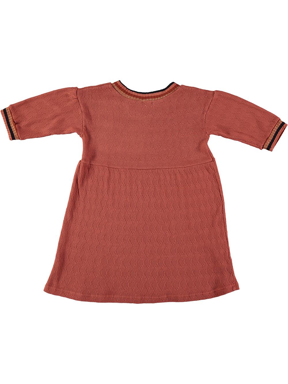 VESTIDO CALDERA BORDADO FLOR DORADA