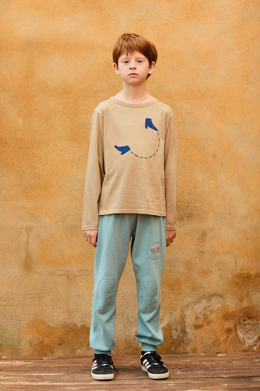 camiseta manga larga-camel-niño