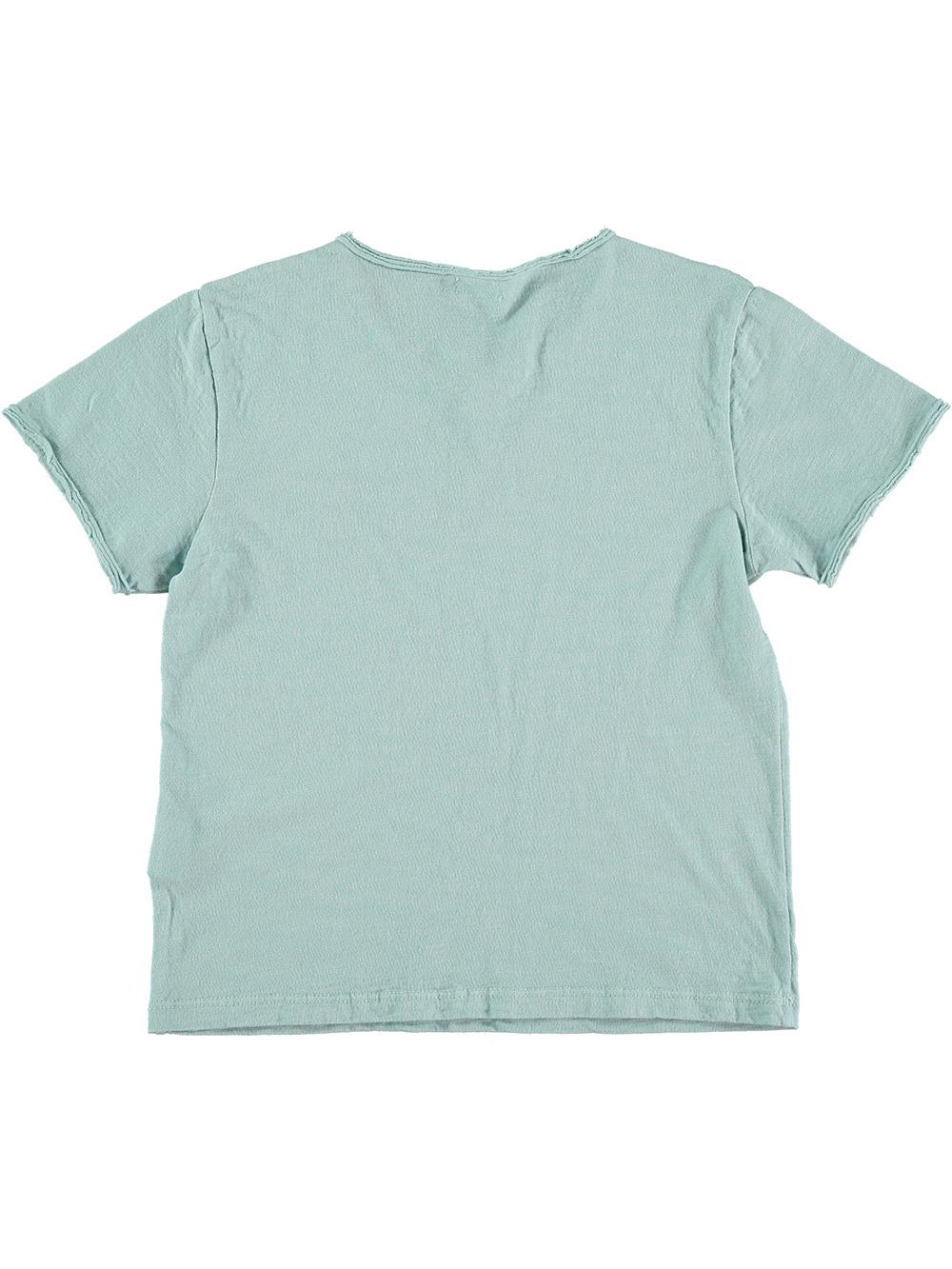 CAMISETA CUELLO PANADERA BORDADO NOTA AZUL