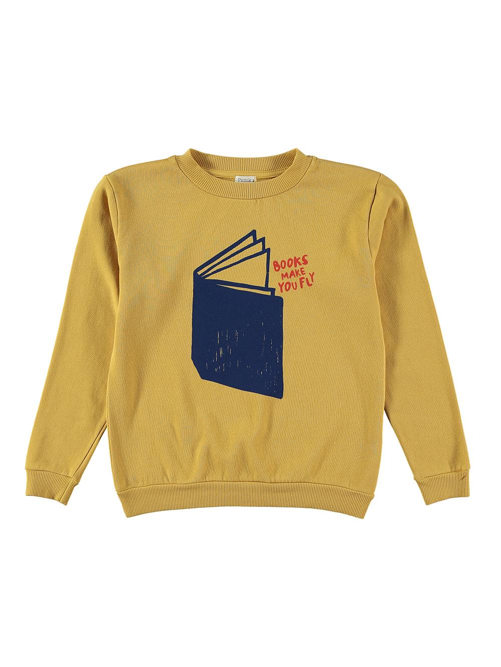 SUDADERA LIBRO AMARILLO MOSTAZA
